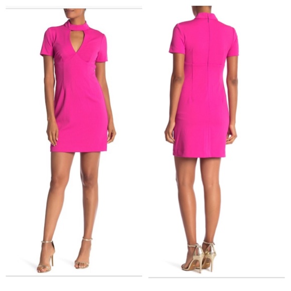 Final🛍Trina Turk 🛍🛍Choker neck dress🛍in black - Picture 3 of 8